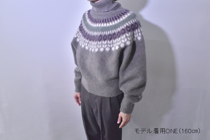 Rhodolirion BRUSHED LOPI TURTLE NECK SWEATER　【返品・交換不可】 