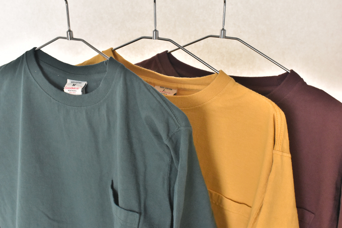 GOOD WEAR L/S POCKET TEE