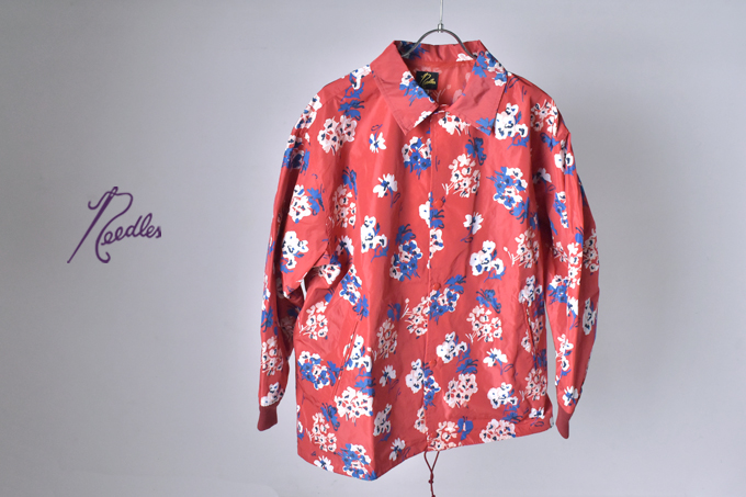 COACH JACKET - POLY TAFFETA / FLORAL PRINTED / Red