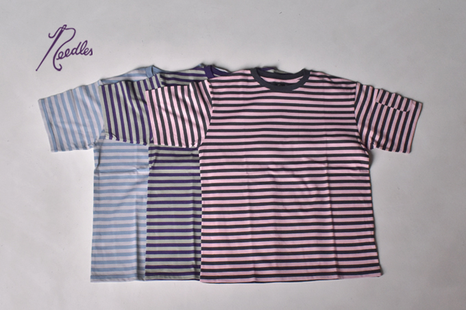 Needles S/S CREW NECK TEE - COTTON STRIPE JERSEY