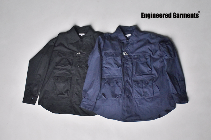 ENGINEERED GARMENTS EXPLORER SHIRT JACKET COTTON DURACLOTH POPLIN 