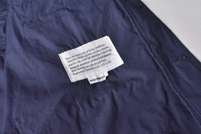 ENGINEERED GARMENTS EXPLORER SHIRT JACKET COTTON DURACLOTH POPLIN 