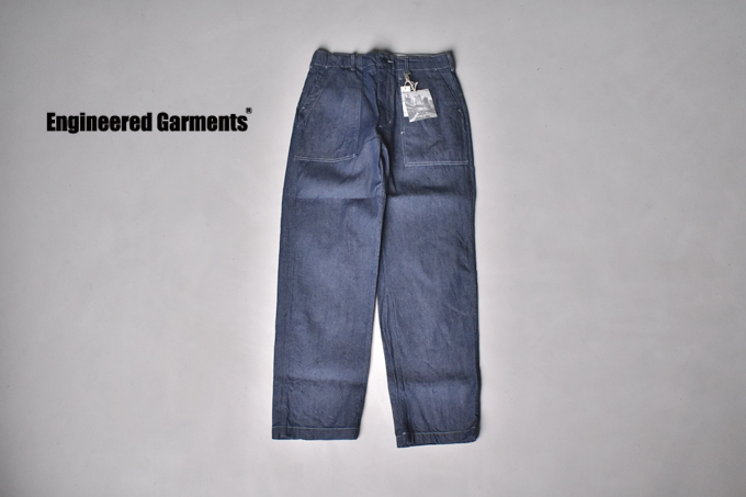 ENGINEERED GARMENTS FATIGUE PANT - INDUSTRIAL 8OZ DENIM