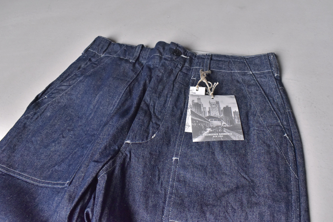 ENGINEERED GARMENTS FATIGUE PANT - INDUSTRIAL 8OZ DENIM