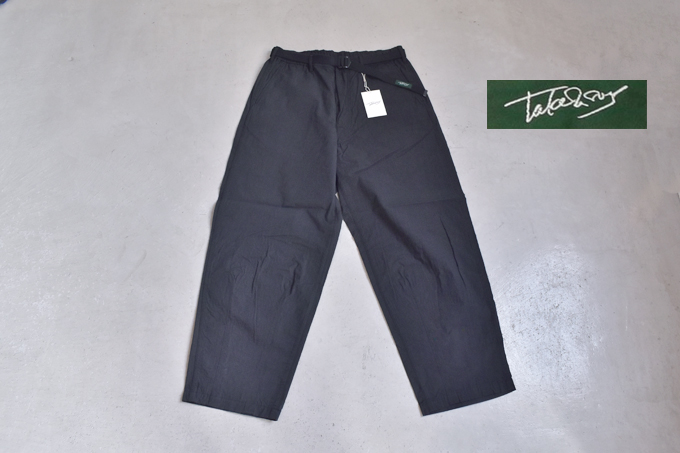 TAKE＆SONS RIP BELTED EASY PANTS