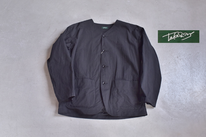 TAKE＆SONS RIP NOCOLLAR JACKET