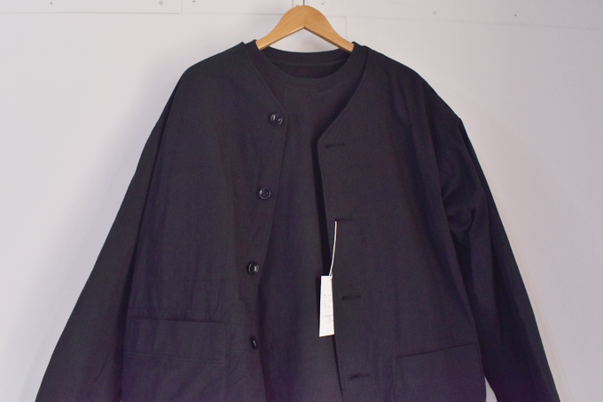 TAKE＆SONS RIP NOCOLLAR JACKET