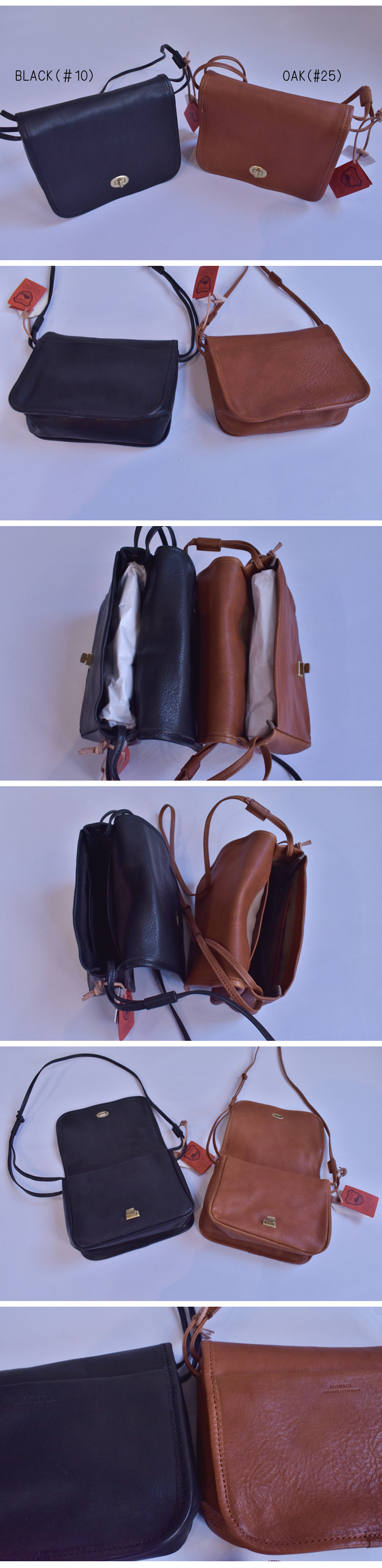 Slow bono -flapwidth shoulder bag-