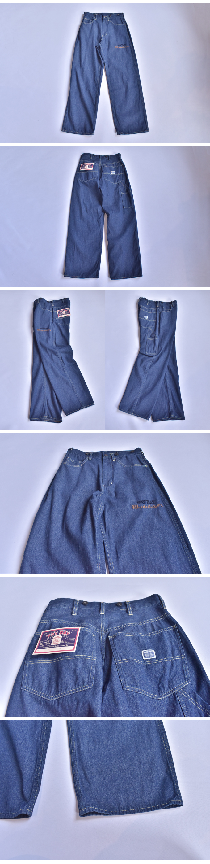 Rhodolirion RHODOLIRION × PAY DAY WORK PANT - DENIM