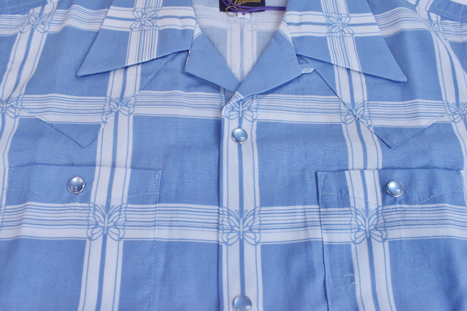 S/S COWBOY ONE-UP SHIRT - R/C LAWN CLOTH / PAPILLON PLAID / 2 color