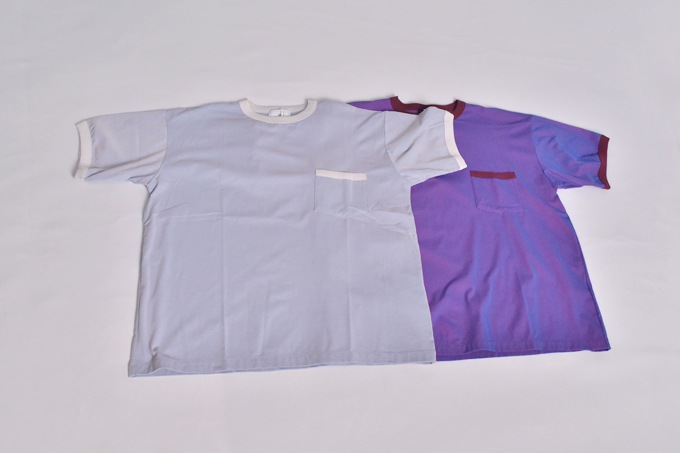 TUITACI CHAMBRAY JERSEY RINGER T-SHIRTS