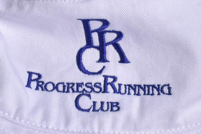 PROGRESS RUNNING CLUB BADGE LOGO BUCKET