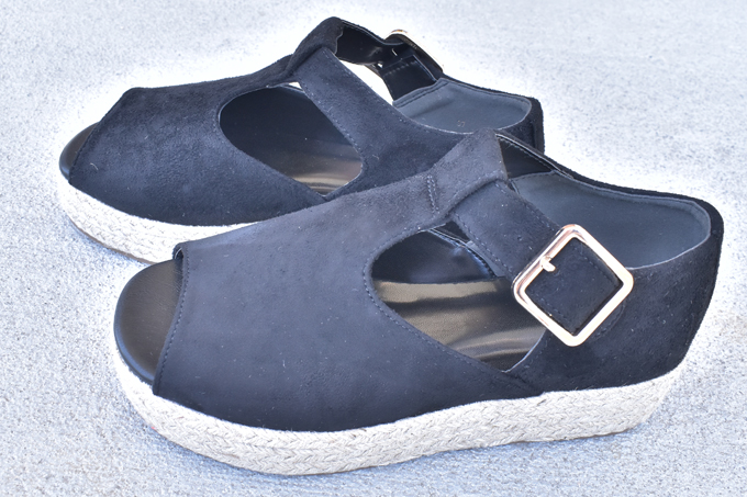 Rhodolirion ESPADRILLES PLATFORM - BLACK SUEDE　【返品・交換不可】