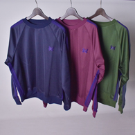 Needles TRACK CREW NECK SHIRT - POLY SMOOTH