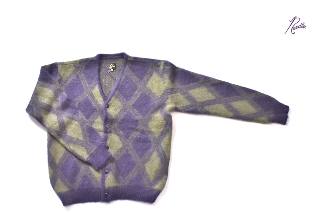 Needles MOHAIR CARDIGAN - ARGYLE