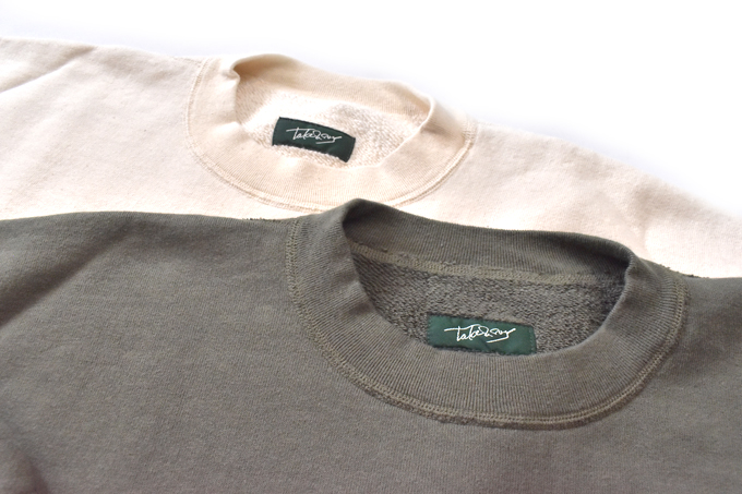 TAKE＆SONS OPENEND TUBE SWEAT SHIRT