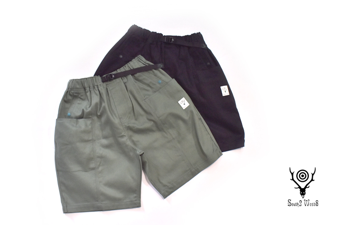 全国送料無料 - SHORT C.S. BELTED COTTON West8 South2 | color 2 / TWILL パンツ