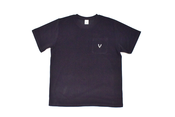 South2 West8 S/S ROUND POCKET TEE - C/PE PILE