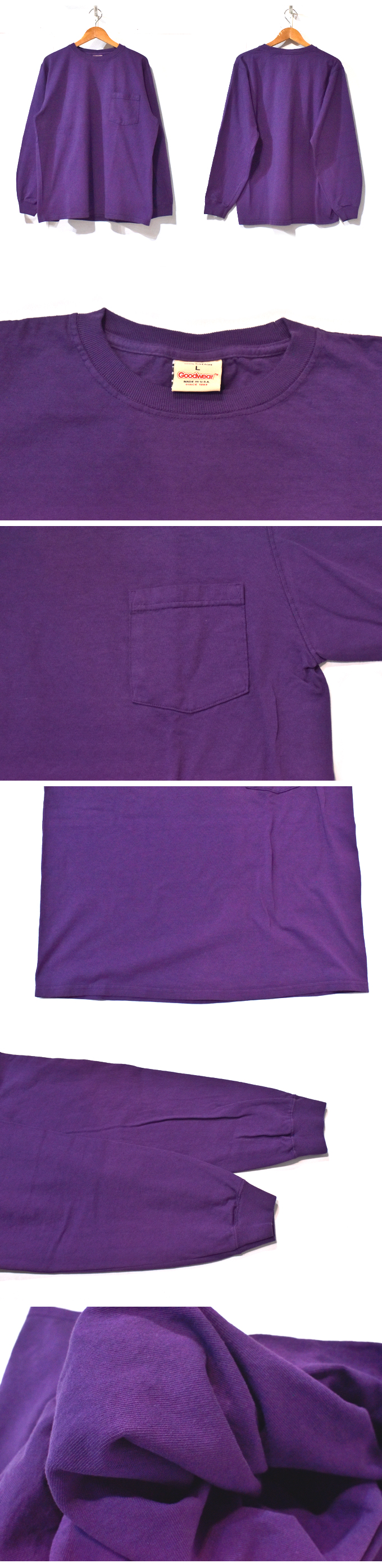 GOOD WEAR L/S POCKET TEE