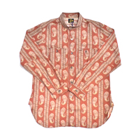 Needles BAND COLLAR WORK SHIRT- R/C LAWN CLOTH / PAISLEY PRINTED