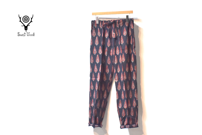 South2 West8  STRING SLACK PANT - COTTON CLOTH / BATIK PRINTED