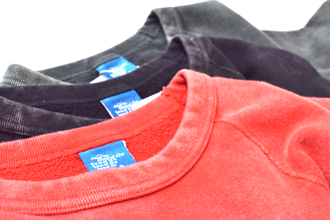 GOOD ON  RAGLAN CREW SWEAT VINTAGE DYE