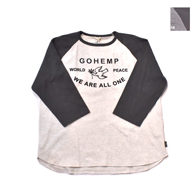 GOHEMP WIDE BASEBALL TEE