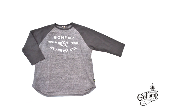 GOHEMP WIDE BASEBALL TEE