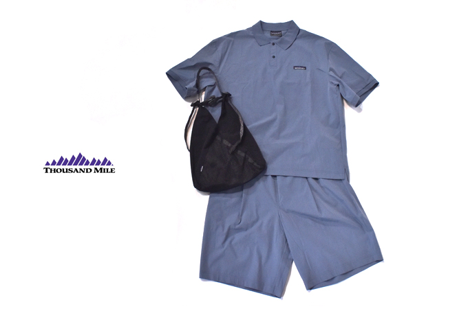 THOUSAND MILE SHORT SLEEVE POLO SHIRT & SHORT PANTS SET