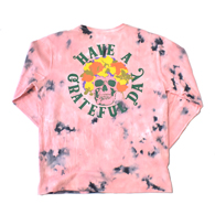 HAVE A GRATEFUL DAY TIE DYE LONG SLEEVE T-SHIRT -BERTHA