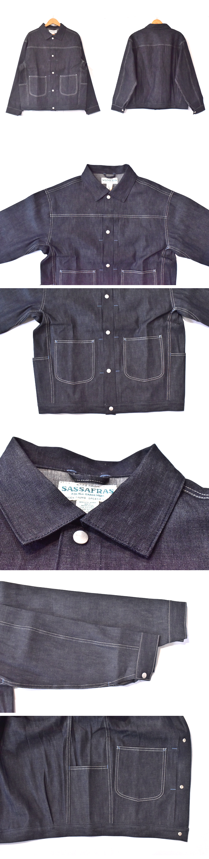 SASSAFRAS Gardeners Jacket - 8.5oz Work Denim