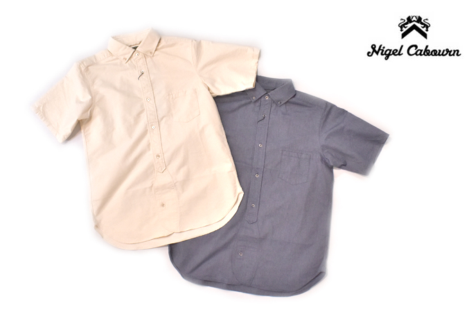 Nigel Cabourn  BRITISH OFFICERS SHIRT - TYPE2 SHORT SLEEVE