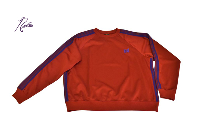 Needles TRACK CREW NECK SHIRT - POLY SMOOTH