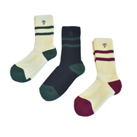 South2 West8 RIBBED SOCKS - LINE SKULL & TARGET
