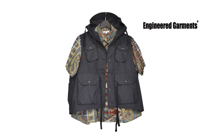 ENGINEERED GARMENTS FIELD VEST - PC WEATHER POPLIN