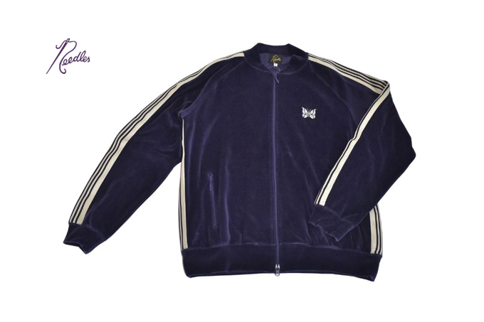 Needles RIB COLLAR TRACK JACKET - C/PE VELOUR