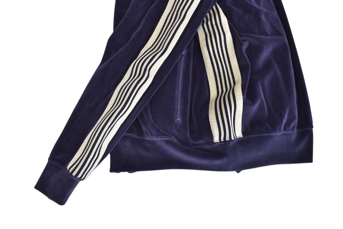 Needles RIB COLLAR TRACK JACKET - C/PE VELOUR