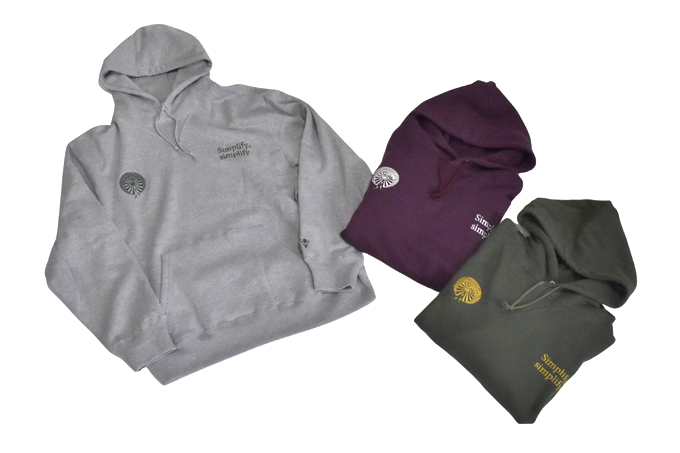 South2 West8 EMB. HOODED SWEAT SHIRT - COTTON FRENCH TERRY