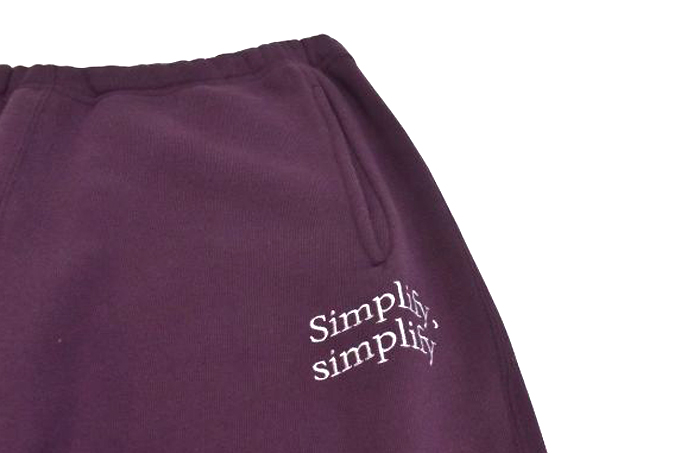 South2 West8 EMB. STRING SWEAT PANT - COTTON FRENCH TERRY