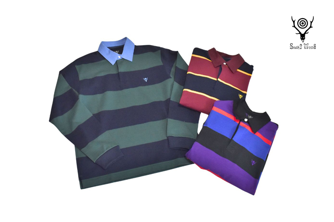 South2 West8 RUGGER SHIRT - COTTON PLAINSTITCH