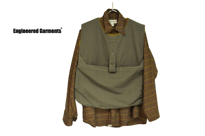 ENGINEERED GARMENTS NEWSBOY VEST - COTTON DOUBLE CLOTH