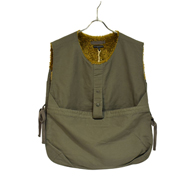 ENGINEERED GARMENTS NEWSBOY VEST - COTTON DOUBLE CLOTH