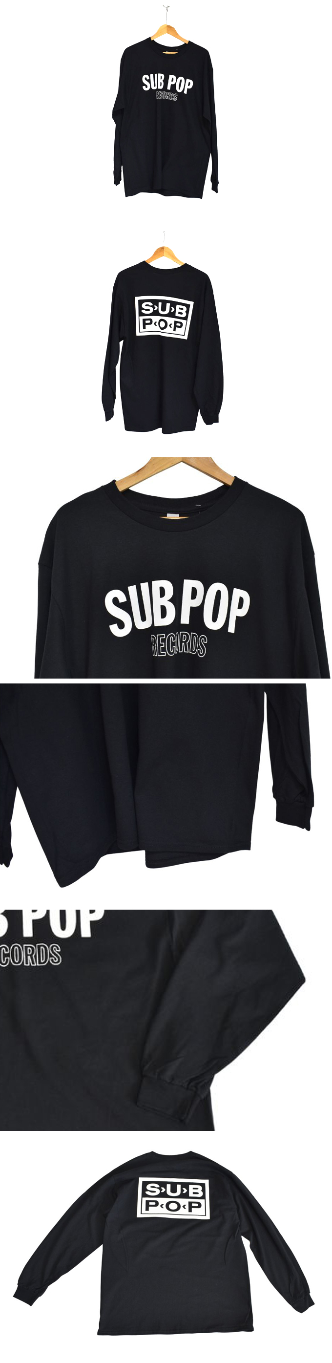 SUB POP L/S PRINT TEE “SIMPLE LOGO”