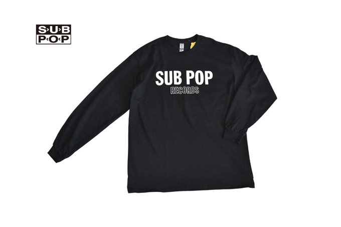 SUB POP L/S PRINT TEE “SIMPLE LOGO”