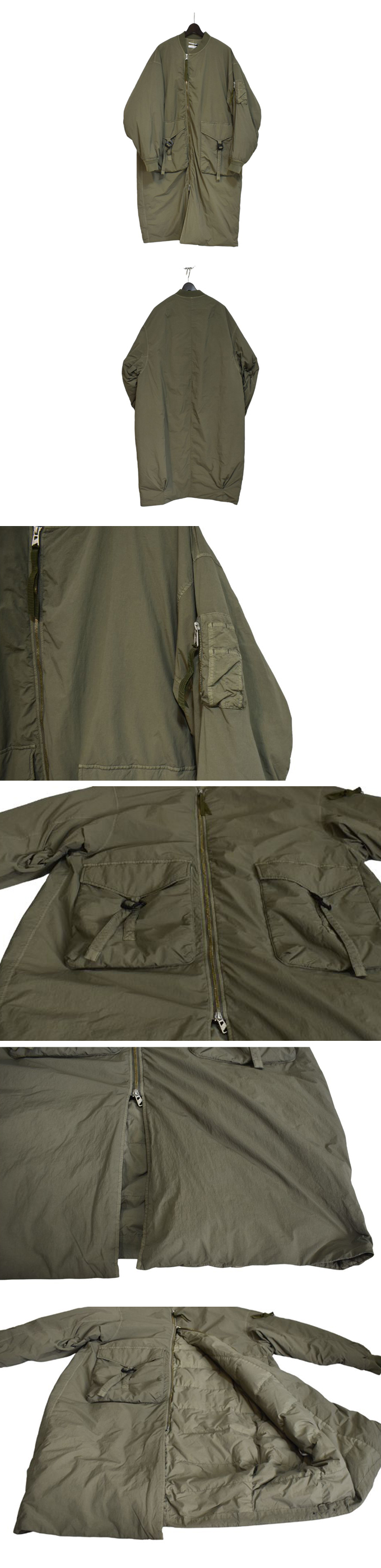 F/CE GARMENT DYE DOWN MA-1 LONG COAT