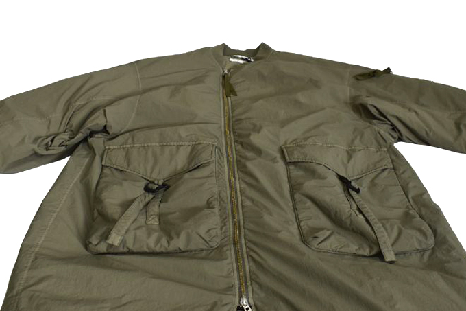 F/CE GARMENT DYE DOWN MA-1 LONG COAT