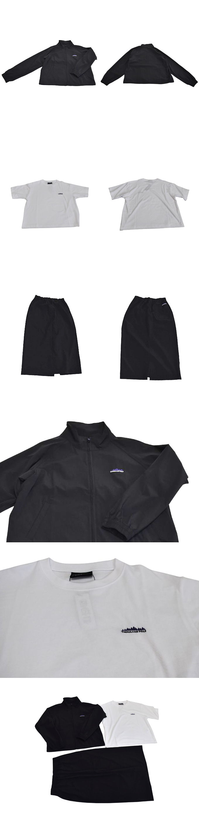 THOUSAND MILE 【L's】ZIP BLOUSON＆T-SHIRT＆SKIRT SET UP