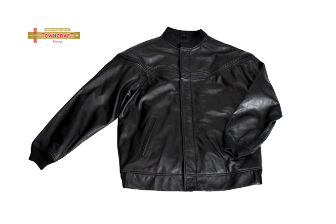 TOWN CRAFT LEATHER DERBY JACKET