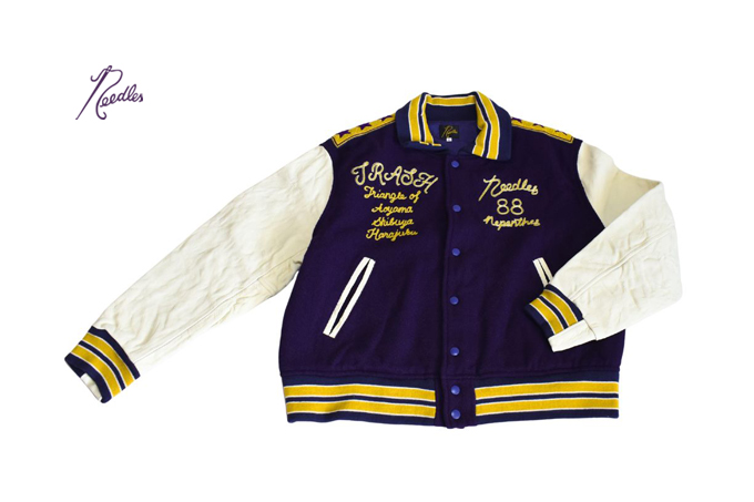 Needles LETTERED JACKET - WOOL MELTON