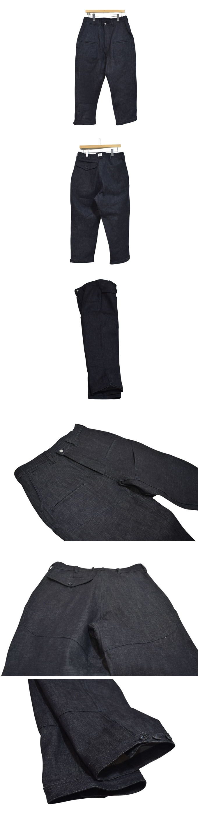 SASSAFRAS Leaf Warden Pants 4/5 - 13.5oz Denim